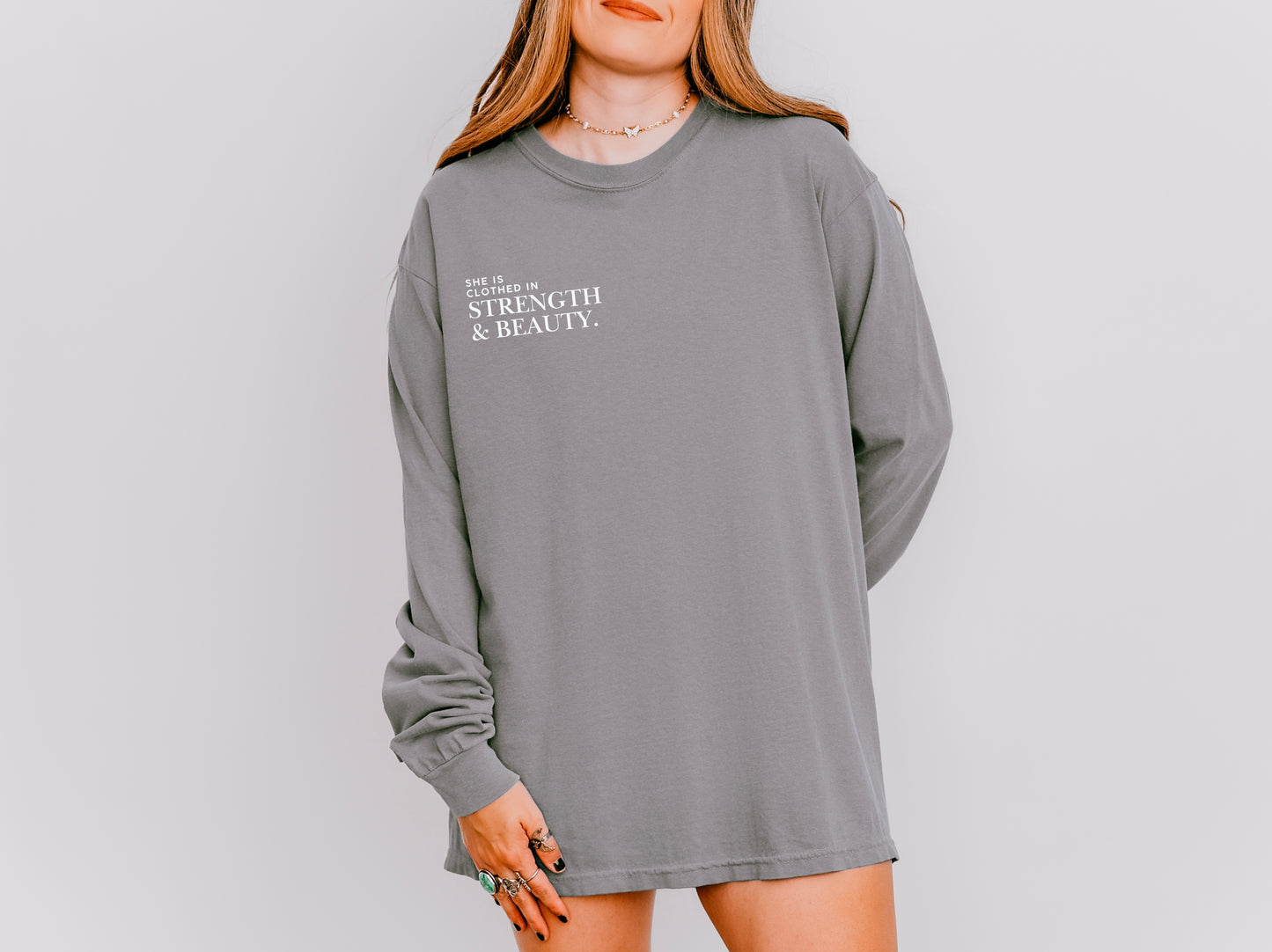 Clothed in Strength & Beauty Long-Sleeve Shirt