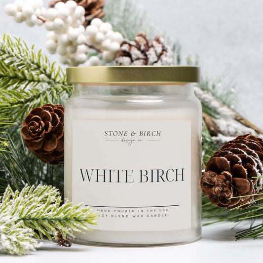 White Birch Apothecary Candle