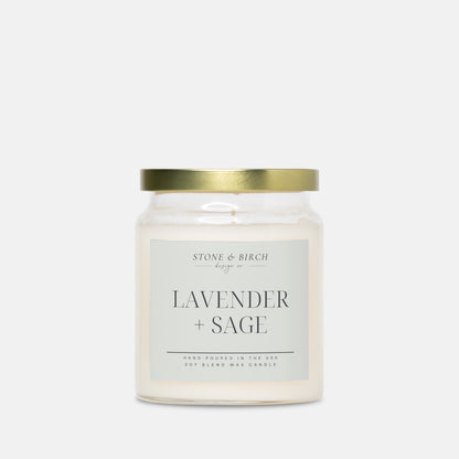 Lavender + Sage Apothecary Candle