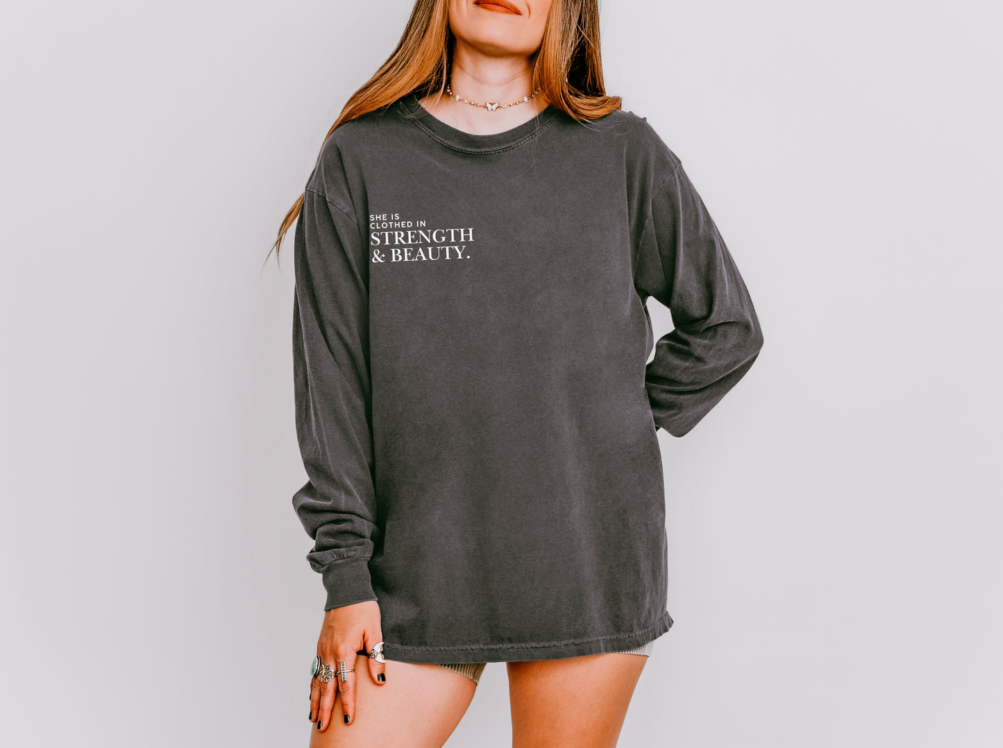 Clothed in Strength & Beauty Long-Sleeve Shirt