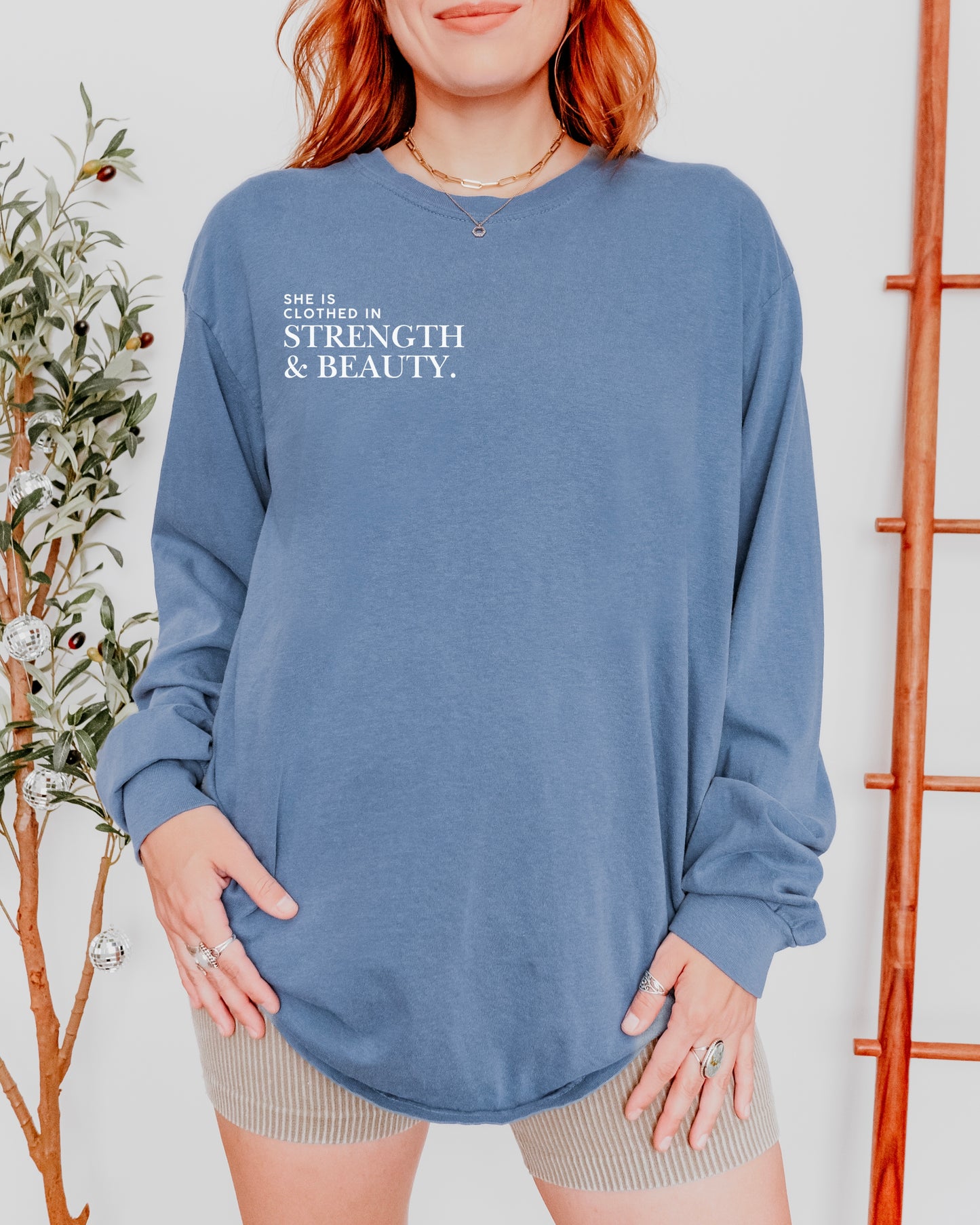 Clothed in Strength & Beauty Long-Sleeve Shirt