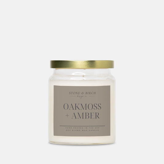 Oakmoss + Amber Apothecary Candle