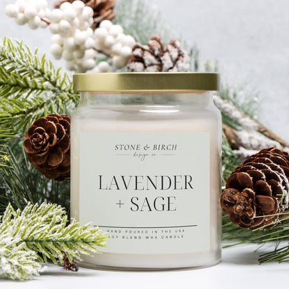 Lavender + Sage Apothecary Candle