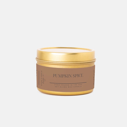 Pumpkin Spice Seasonal Tin Candle